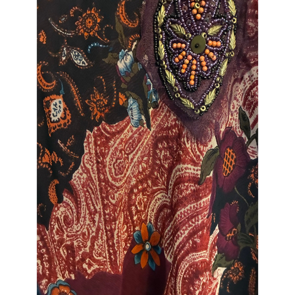 0167 NWT Chaudry kc bohemian style dress. Size Small - Picture 8 of 13